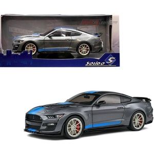 2022 Ford Shelby GT500 KR Silver/Blue in 1:18 scale by Solido